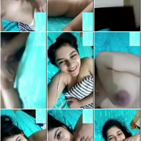 Desi GF Most Demanded Exclusive Viral Video Recording herself Full NUDE in Bed ( 83.4 MB )